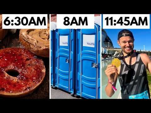 MY MARATHON RACE DAY ROUTINE (from start to finish)