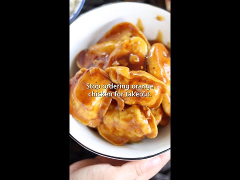 Homemade air fryer orange chicken is better