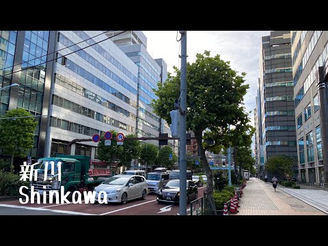 4K a-Walk around in Shinkawa Tokyo (AM) 東京 中央区 新川 (午前)