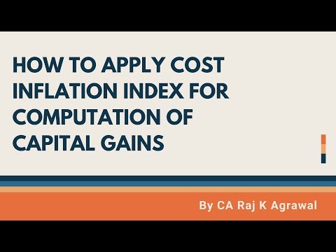 How to apply Cost Inflation Index for computation of Capital Gains AY 2020-21 by CA Raj K Agrawal