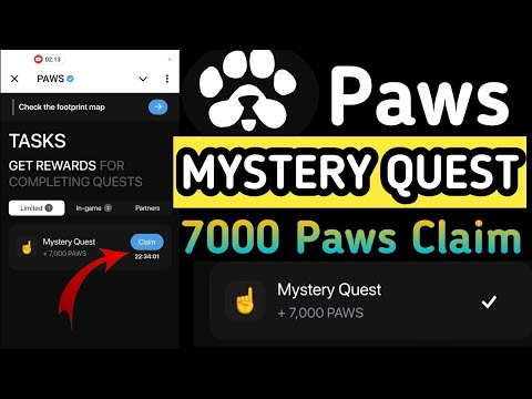 Paws New Mystery Quest Task | How To Complete Paws New Mystery Quest Task Kaise complete karen ?