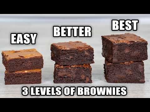 The Ultimate Fudgy Brownies | 3 Levels - Easy to Expert