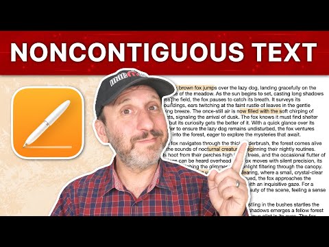 How To Select Noncontiguous Text in Pages and Other Apps