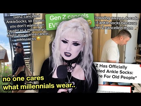 Millennials Think Gen Z is Trying to CANCEL Ankle Socks..