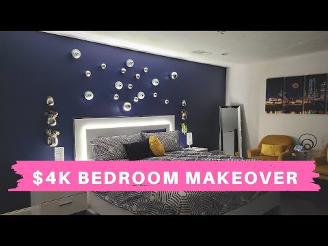 $4000 Bedroom Makeover | 2021 Extreme Bedroom Makeover | DIY Room Makeover