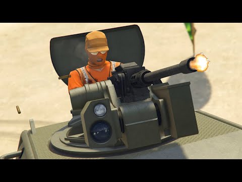 Shooting Down Griefing Garbage Bags In GTA Online (PS5)