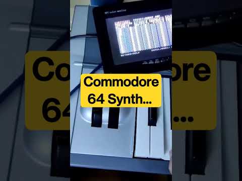 Commodore 64 Synthesiser with 6 voices #synthwave #retrocomputer  #c64