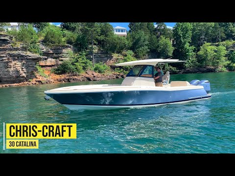 Chris-Craft 30 Catalina - On The Water - Full Walkthrough - Gorgeous Boat ... A True Fishing Yacht!!