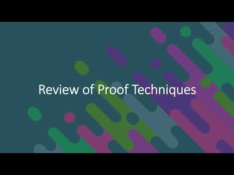 Review of Proof Techniques