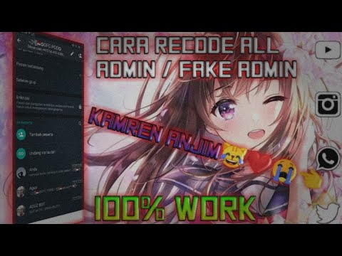 Cara recode All Admin / Fake Admin 100% work #AllAdmin #AdminFake #WaStay