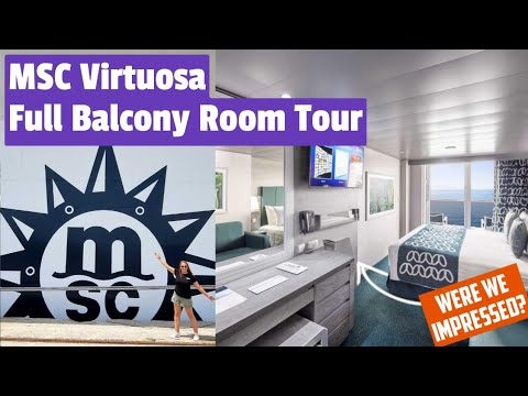 MSC Virtuosa Balcony Cabin Full Tour - For The Price We Paid Can We Actually Fault It ?