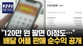 "120만 원 팔아도 94만 원" 배달앱 사용 자영업자 '분통' / KNN