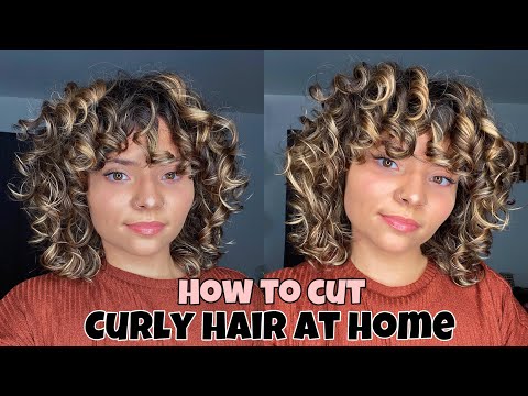 HOW TO CUT CURLY HAIR AT HOME | TIPS FROM A COSMETOLOGIST | ROUND SHAPE FOR CURLY HAIR