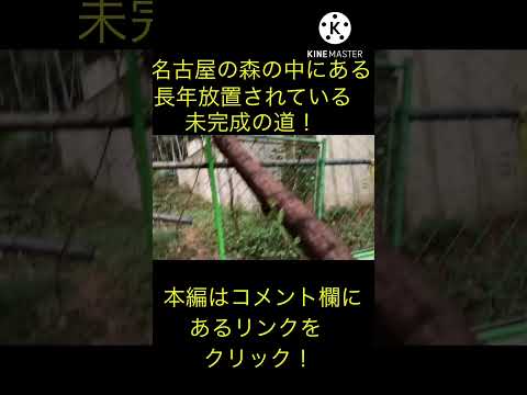 【未完成のまま放置】名古屋の森の中にある長年放置されている未完成の道を探索！