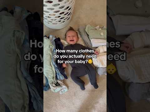 How many clothes do you ACTUALLY need for baby?👶 #motherhood