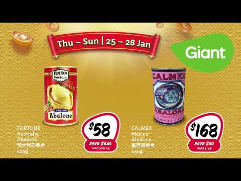 Giant CNY 2024 Abalone Specials (25 - 28 JAN)