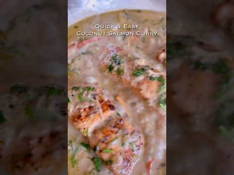 #coconut 🥥 #salmoncurry 🍣🍛 #quickeasyrecipe #foodshorts #youtubeshorts