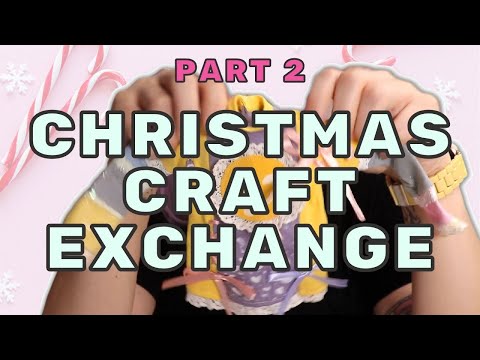 Christmas Gifts for a Doll Collector Unboxing handmade craft exchange packages