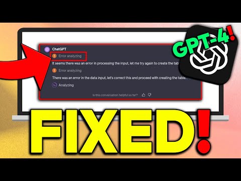 How To Fix ChatGPT “Error Analyzing” Issue! (2023)