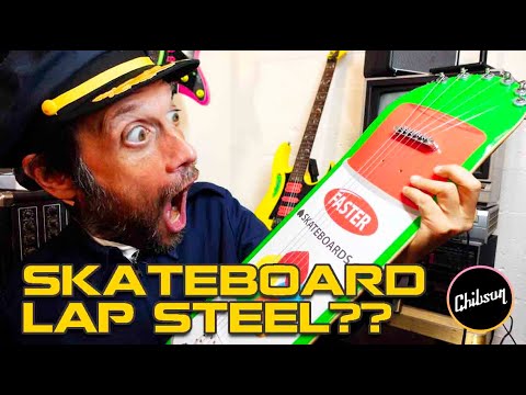 We played a Skateboard Lap Steel