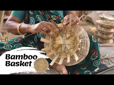 Bamboo Basket Making | Handmade Crafted Bamboo Basket | Traditional Way of Basket Weaving