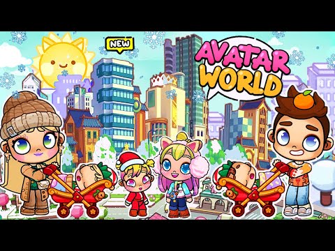 ПРОГУЛКА 🎄🏙 МЕГАПОЛИС ОБНОВЛЕНИЕ в AVATAR WORLD ИСТОРИЯ 💕 РУТИНА СЕМЬИ 👨‍👩‍👧‍👦 ОБНОВЛЕНИЕ СЕРИАЛ