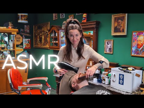 Bitcoin Millionaire's Ultimate Relaxation: ASMR Barber Session with Sarah