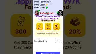 reward adda app | reward adda earning app | referral link #ReferralOFearningapp #shorts