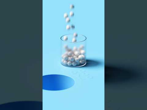 3D Baseball Physics ⚾️  #3danimation #satisfying #satisfyingrender #blender3d #infiniteloop #loop