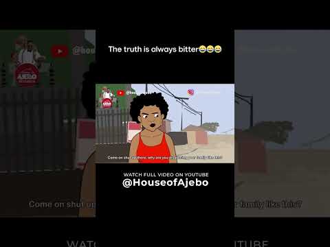 Aunty I no well oooo😂😂😂 #houseofajebo #animation #cartoon #mama