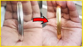 Gold Electro Plating Process on a Silver Bangle