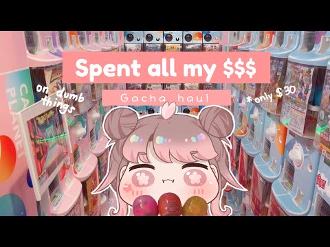 spent all my money on dumb gacha toys 💸gachapon haul in Japan 🇯🇵