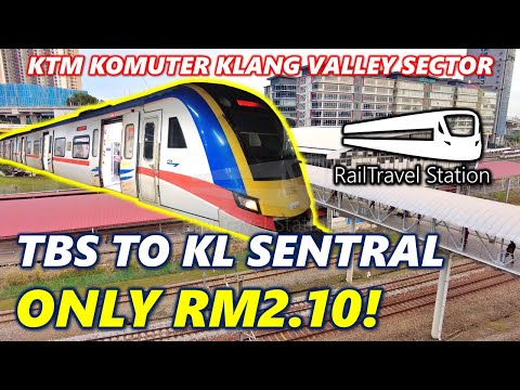 How To Take KTM Komuter Train from TBS to KL Sentral 🇲🇾🚆 KTM Bandar Tasik Selatan → KL Sentral