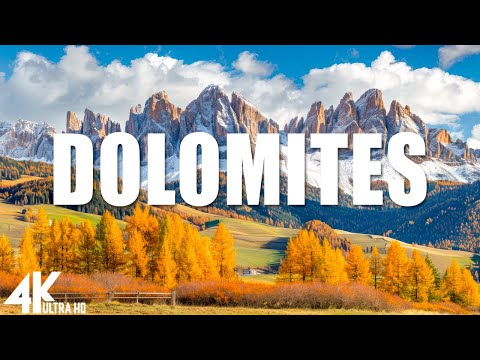 Dolomites Aerial Film 4K UHD • Mesmerizing Autumn Scenery, Relaxing Film with Soothing Piano Music