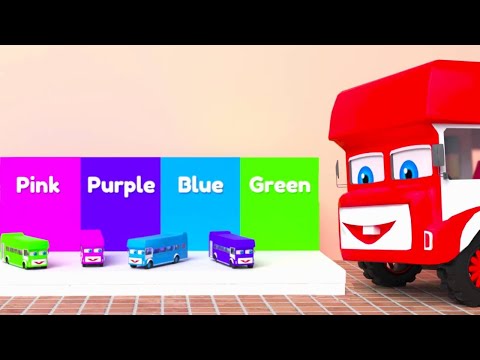 EIEIO | Old MacDonald Had A School EIEIO | Colorful Buses Song | Nursery Rhymes for Kids & Song