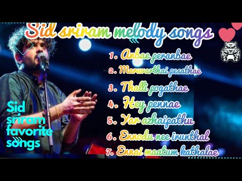 Sid sriram songs tamil,Sid sriram tamil songs, Tamil songs