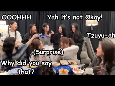 tzuyu scold by her unnies after she said this, and then there’s chaeyoung