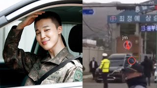 BTS Jimin Caught on Camera When Picked Up from Military Base, Where Did Jimin Go??