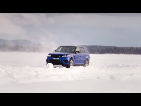 Range Rover Sport SVR takes on Silverstone ice replica