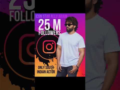 Alluarjun Instagram account Reached 25M #AlluArjun𓃵 #AlluArjunHitsFirst25MOnInsta #Pushpa2TheRule