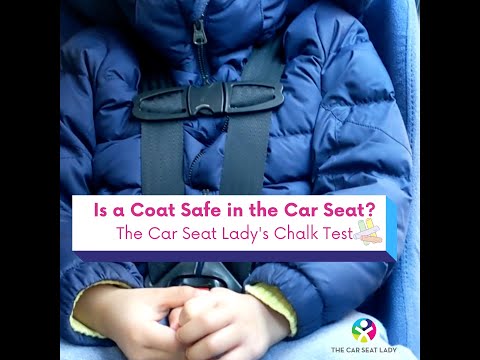 How To Know If a Coat is Safe To Wear In a Car Seat: Do The Chalk Test