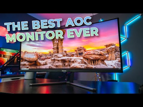 I'm OBSESSED with The New AOC AG346UCD QD-OLED Ultrawide Gaming Monitor!