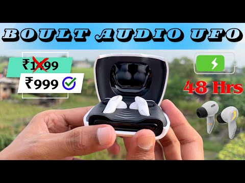 Boult Audio UFO Ear Earbuds Unboxing & Review with 48H Playtime | 45ms Low Latency 13mm Bass Drivers