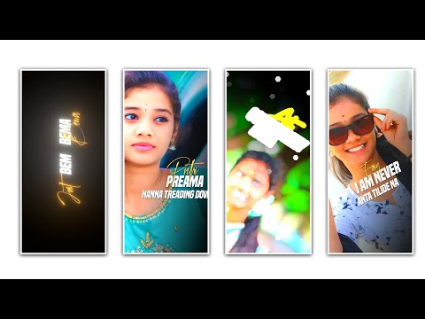 💫girl video editing font style alightmotion kannada english song lyrics editing 3d #editing #status