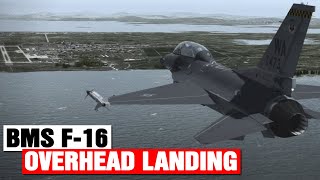 F-16 overhead landing in BMS Falcon 4.37