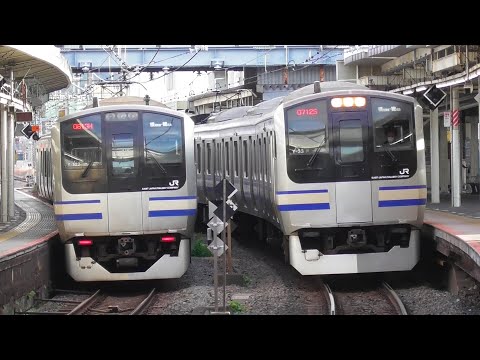 【横須賀線】土休日ダイヤ　E217系13運用（13H運用）逗子駅での並び