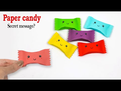 Make a Sweet SECRET MESSAGE in Just 5 Minutes! How to make paper chocolate packet