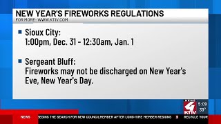 Sioux City’s rules for fireworks this New Year’s Eve