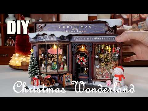 DIY Miniature Dollhouse Kit l Christmas Wonderland l 크리스마스 원더랜드🎄미니어처 miniature 쉽게 만들기