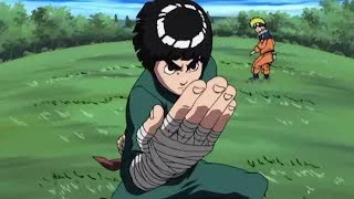 Rock Lee uses the Drunken fist technique against Kimimaro (re-upload)